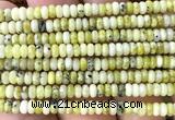 CRB5438 15 inches 2.5*4mm rondelle yellow turquoise beads