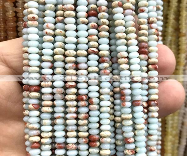 CRB5452 15 inches 2.5*4mm rondelle synthetic serpentine jasper beads