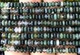 CRB5462 15 inches 2.5*4mm rondelle moss agate beads wholesale