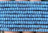 CRB5474 15 inches 2.5*4mm rondelle synthetic turquoise beads