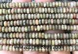 CRB5484 15 inches 2.5*4mm rondelle Chinese unakite beads