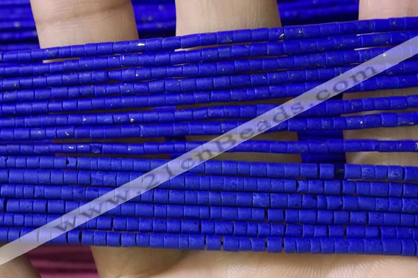 CRB5502 15 inches 2*2mm heishi synthetic turquoise beads wholesale