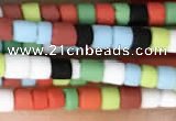 CRB5514 15 inches 2*2mm heishi synthetic turquoise beads wholesale