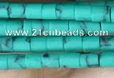 CRB5523 15 inches 2*2mm heishi synthetic turquoise beads wholesale