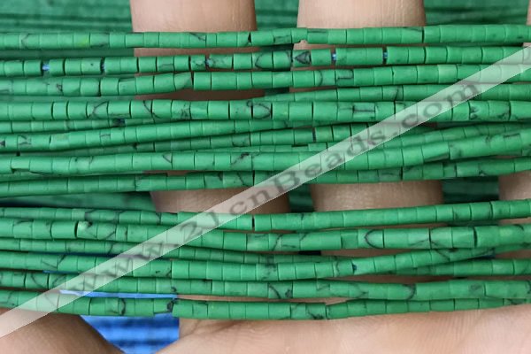 CRB5524 15 inches 2*2mm heishi synthetic turquoise beads wholesale