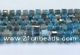 CRB5601 15.5 inches 7mm - 8mm faceted tyre apatite beads