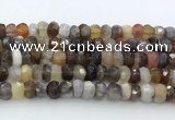 CRB5627 15.5 inches 4*7mm - 5*8mm faceted rondelle Botswana agate beads