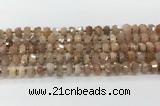 CRB5651 15.5 inches 5*8mm-6*10mm faceted rondelle moonstone beads wholesale