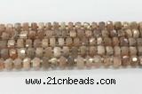 CRB5657 15.5 inches 6*10mm-7*11mm faceted rondelle moonstone beads wholesale