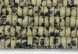 CRB5671 15 inches 3*4mm heishi dalmatian jasper beads wholesale