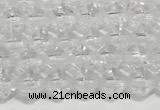 CRB5687 15 inches 4*4mm white crystal beads wholesale