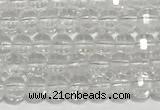 CRB5691 15 inches 4*4mm white crystal beads wholesale