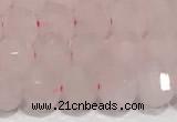 CRB5696 15 inches 6*6mm rose quartz beads wholesale
