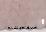 CRB5696 15 inches 6*6mm rose quartz beads wholesale