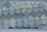 CRB5742 15 inches 2*3mm faceted aquamarine beads