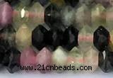 CRB5754 15 inches 2*3mm faceted tourmaline beads