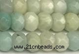 CRB5793 15 inches 4*6mm, 5*8mm faceted rondelle amazonite beads