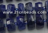 CRB581 15.5 inches 6*10mm faceted rondelle sodalite beads