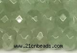 CRB5816 15 inches 4*6mm, 5*8mm, 6*10mm faceted rondelle green aventurine jade beads