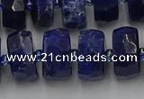 CRB584 15.5 inches 8*16mm faceted rondelle sodalite beads