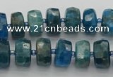 CRB589 15.5 inches 6*10mm faceted rondelle apatite beads