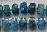 CRB592 15.5 inches 8*16mm faceted rondelle apatite beads