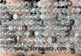 CRB6103 15 inches 4*6mm faceted rondelle phantom quartz beads