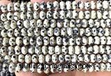 CRB6141 15 inches 4*6mm faceted rondelle dalmatian jasper beads