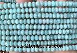 CRB6161 15 inches 4*6mm faceted rondelle amazonite beads