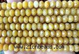 CRB6234 15 inches 5*8mm faceted rondelle yellow jade beads