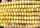 CRB6235 15 inches 5*8mm faceted rondelle yellow candy jade beads