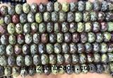 CRB6257 15 inches 5*8mm faceted rondelle dragon blood jasper beads