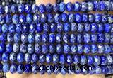 CRB6288 15 inches 5*8mm faceted rondelle lapis lazuli beads