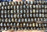 CRB6291 15 inches 5*8mm faceted rondelle bronzite beads