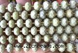 CRB6350 15 inches 6*10mm faceted rondelle Alashan jasper beads