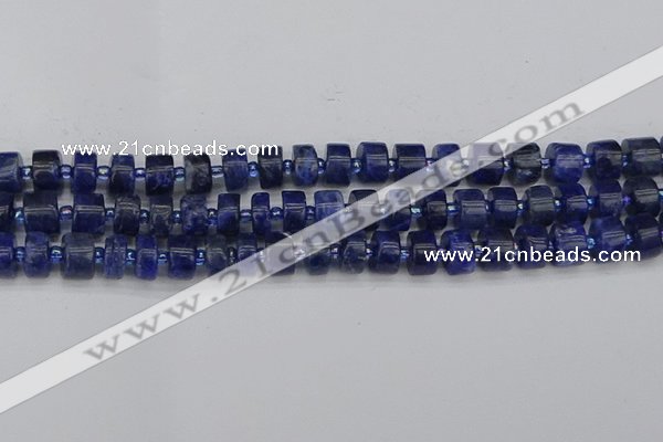 CRB639 15.5 inches 6*10mm tyre sodalite gemstone beads