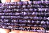 CRB6503 15 inches 2*6mm rondelle dogtooth amethyst beads