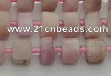 CRB651 15.5 inches 5*8mm tyre pink kunzite gemstone beads