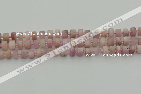 CRB651 15.5 inches 5*8mm tyre pink kunzite gemstone beads