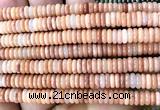 CRB6515 15 inches 2*6mm rondelle red aventurine jade beads
