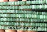 CRB6517 15 inches 2*6mm rondelle green aventurine jade beads
