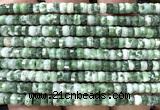 CRB6608 15 inches 2*4mm faceted heishi Qinghai jade beads