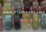 CRB674 15.5 inches 7*14mm tyre mixed gemstone beads wholesale