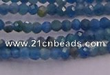 CRB700 15.5 inches 2*3mm faceted rondelle apatite gemstone beads