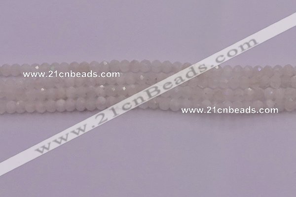 CRB712 15.5 inches 3*4mm faceted rondelle white moonstone beads