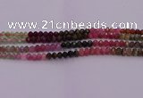 CRB717 15.5 inches 3*5mm faceted rondelle tourmaline beads