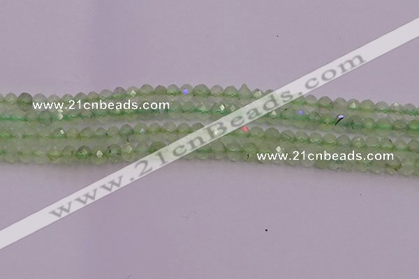 CRB722 15.5 inches 3*4mm faceted rondelle prehnite gemstone beads