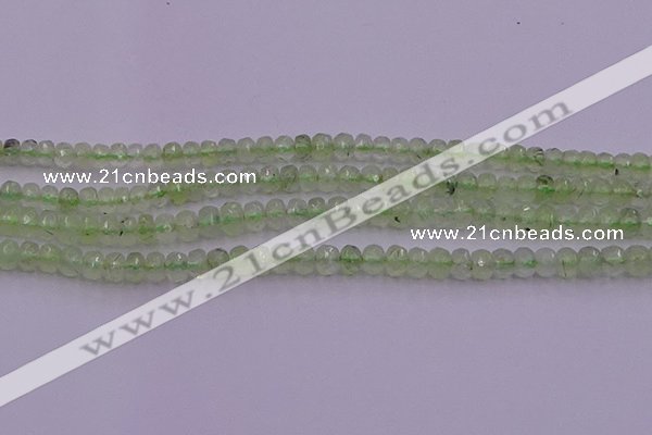 CRB723 15.5 inches 2.5*4mm faceted rondelle prehnite gemstone beads