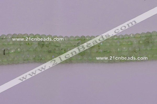 CRB724 15.5 inches 3*5mm faceted rondelle prehnite gemstone beads