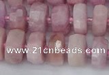 CRB827 15.5 inches 7*12mm faceted rondelle kunzite beads